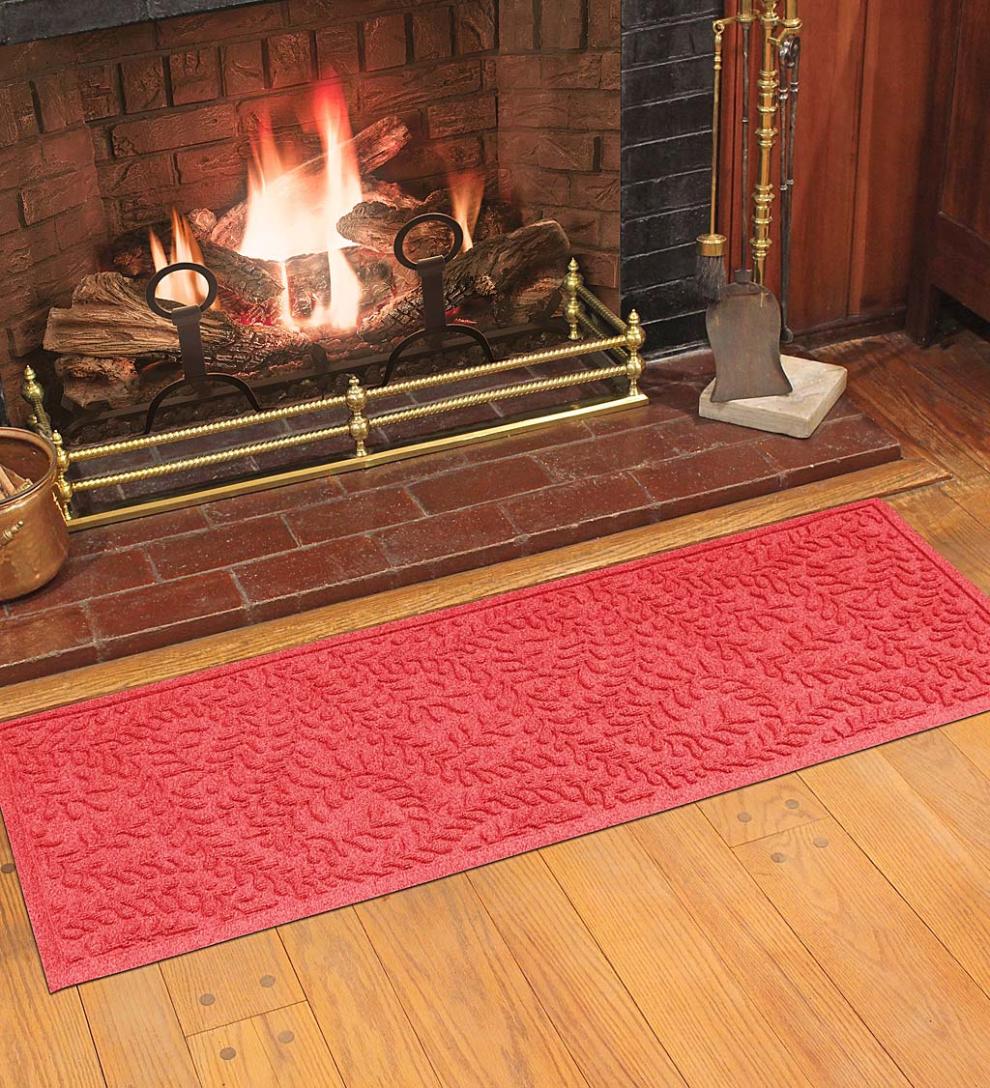 Plow &amp; Hearth Doormats | Indoor Living Waterhog Indoor/Outdoor Leaves Doormat