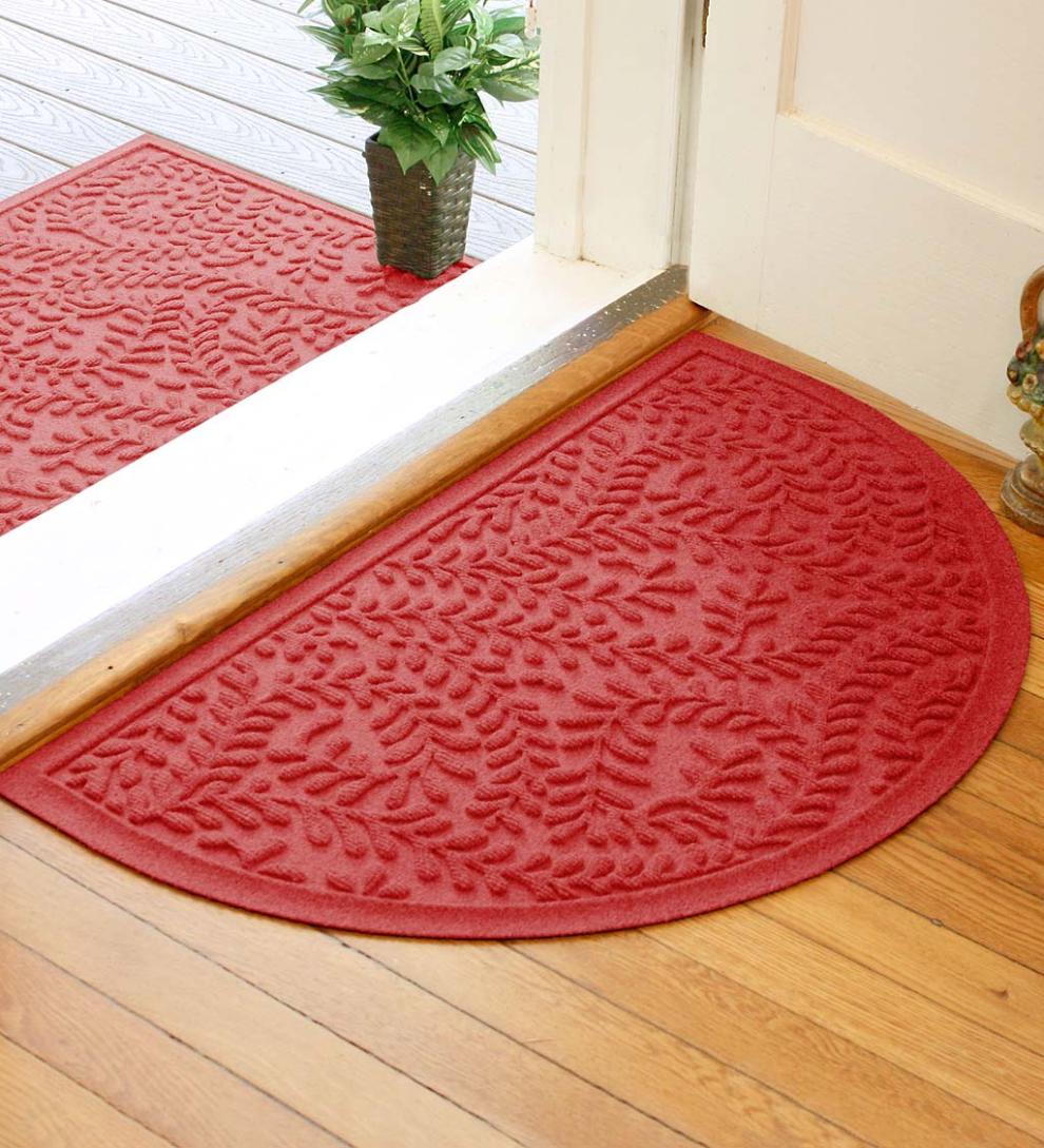 Plow &amp; Hearth Doormats | Indoor Living Waterhog Indoor/Outdoor Leaves Doormat