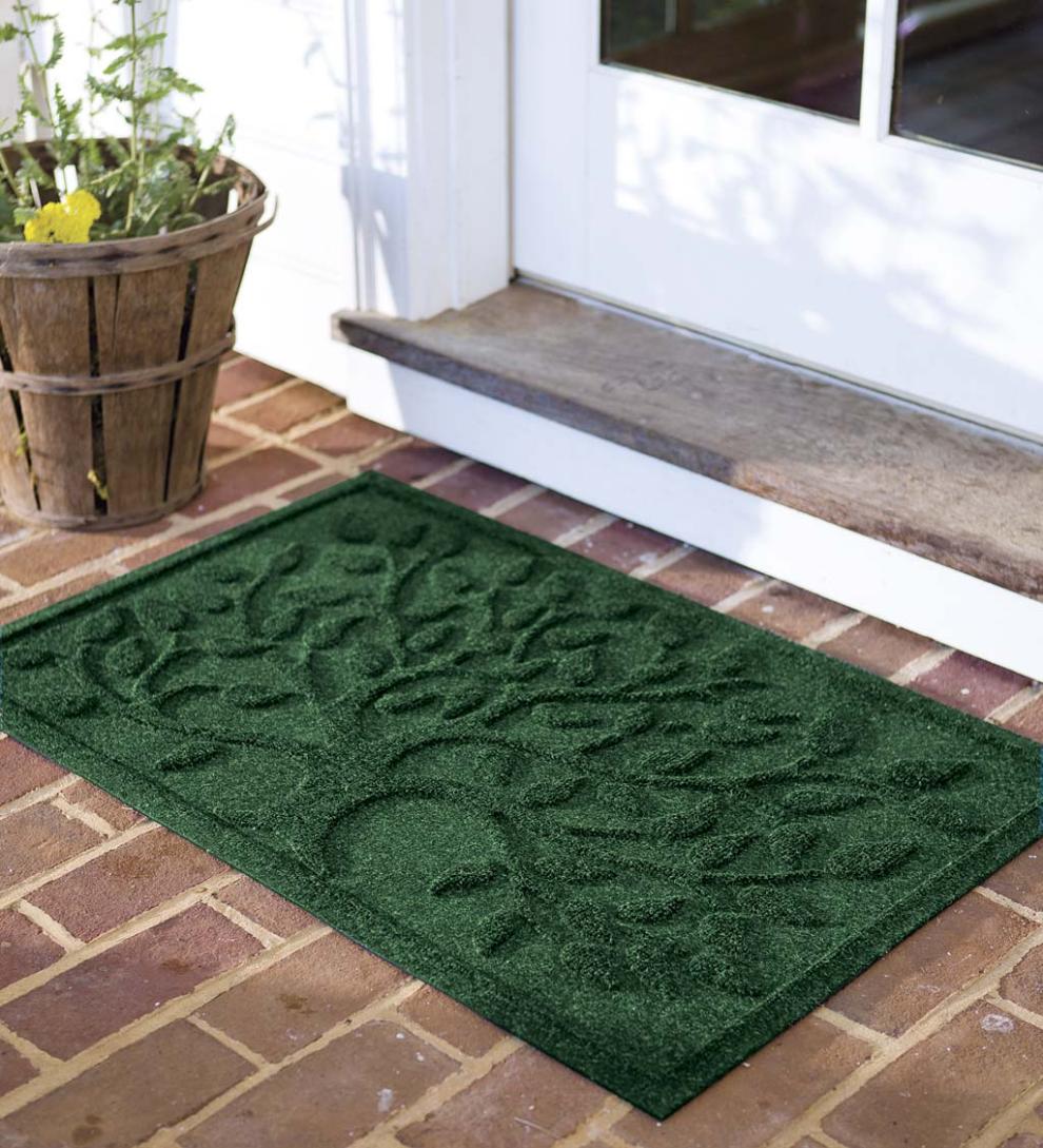 Plow &amp; Hearth Doormats | Indoor Living Waterhog Tree Of Life Doormat