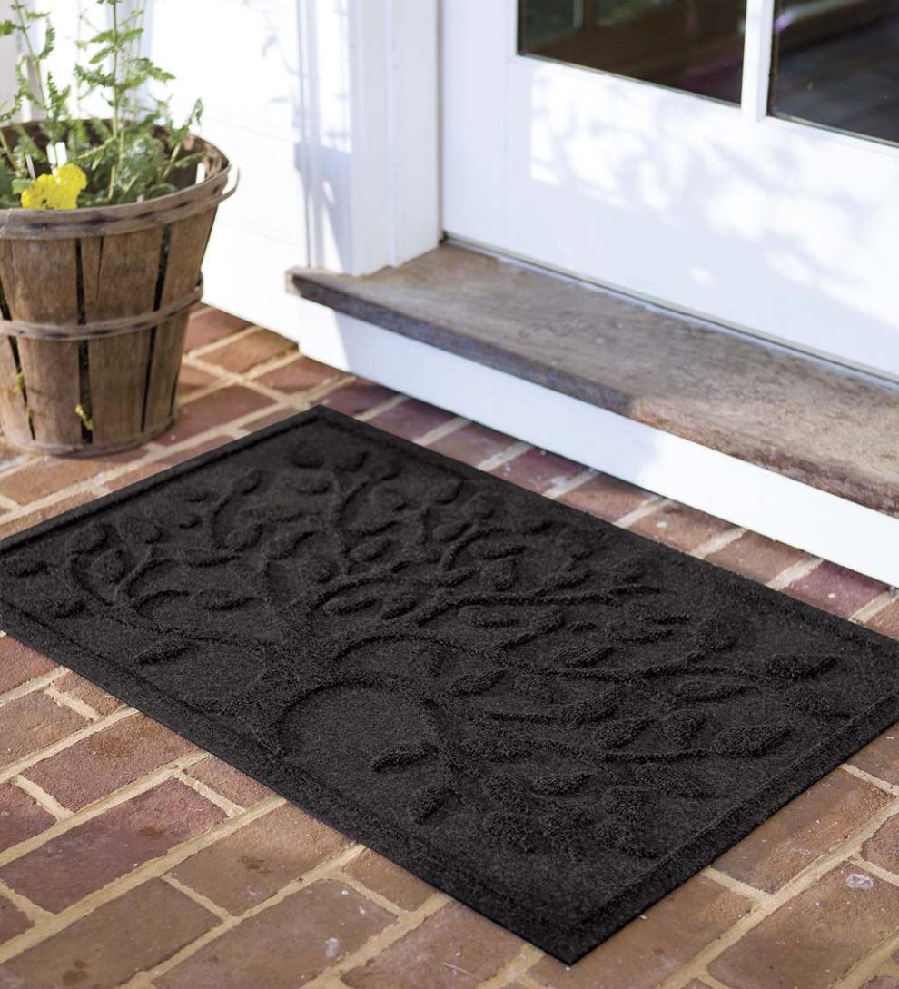 Plow &amp; Hearth Doormats | Indoor Living Waterhog Tree Of Life Doormat