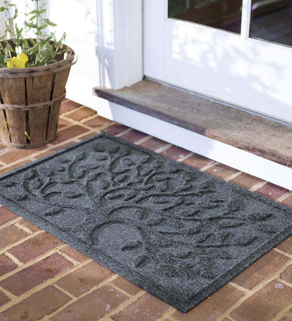 Plow &amp; Hearth Doormats | Indoor Living Waterhog Tree Of Life Doormat