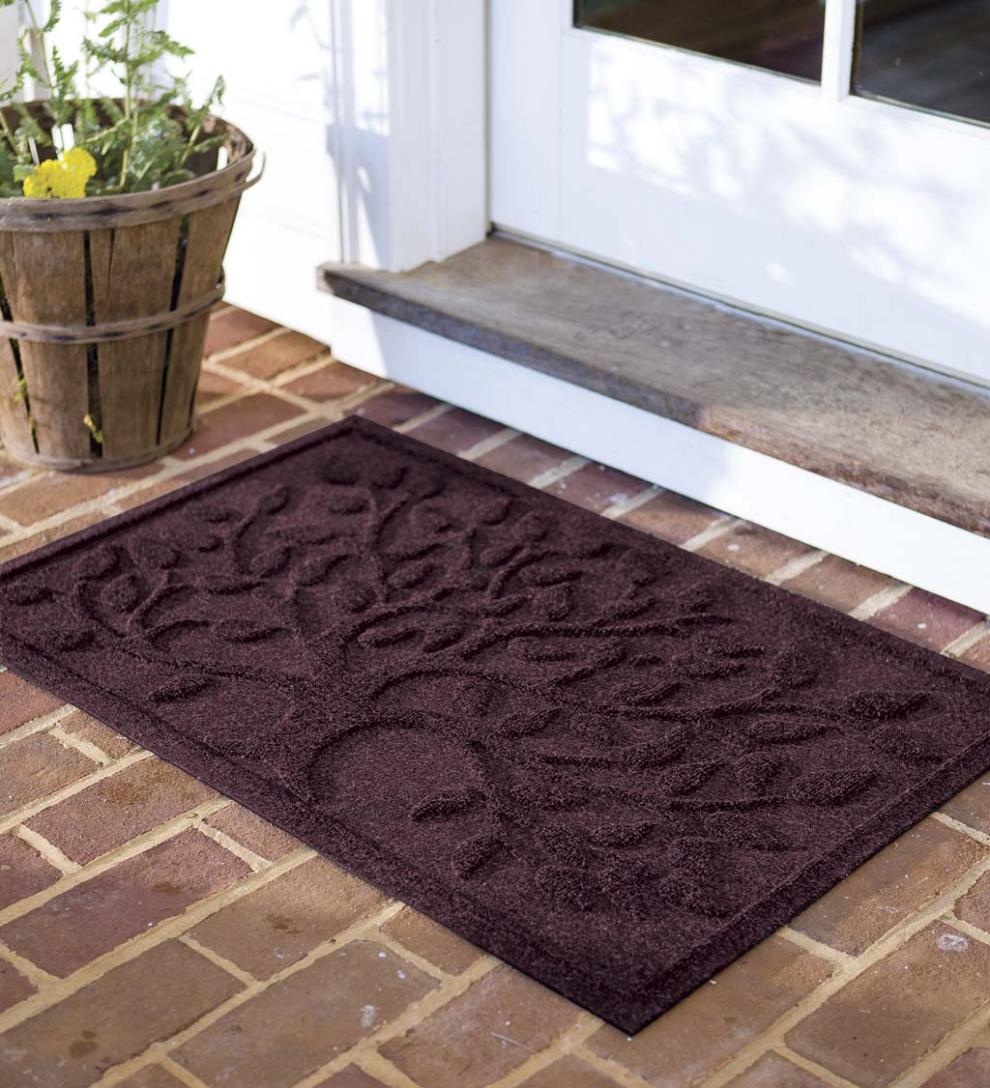 Plow &amp; Hearth Doormats | Indoor Living Waterhog Tree Of Life Doormat