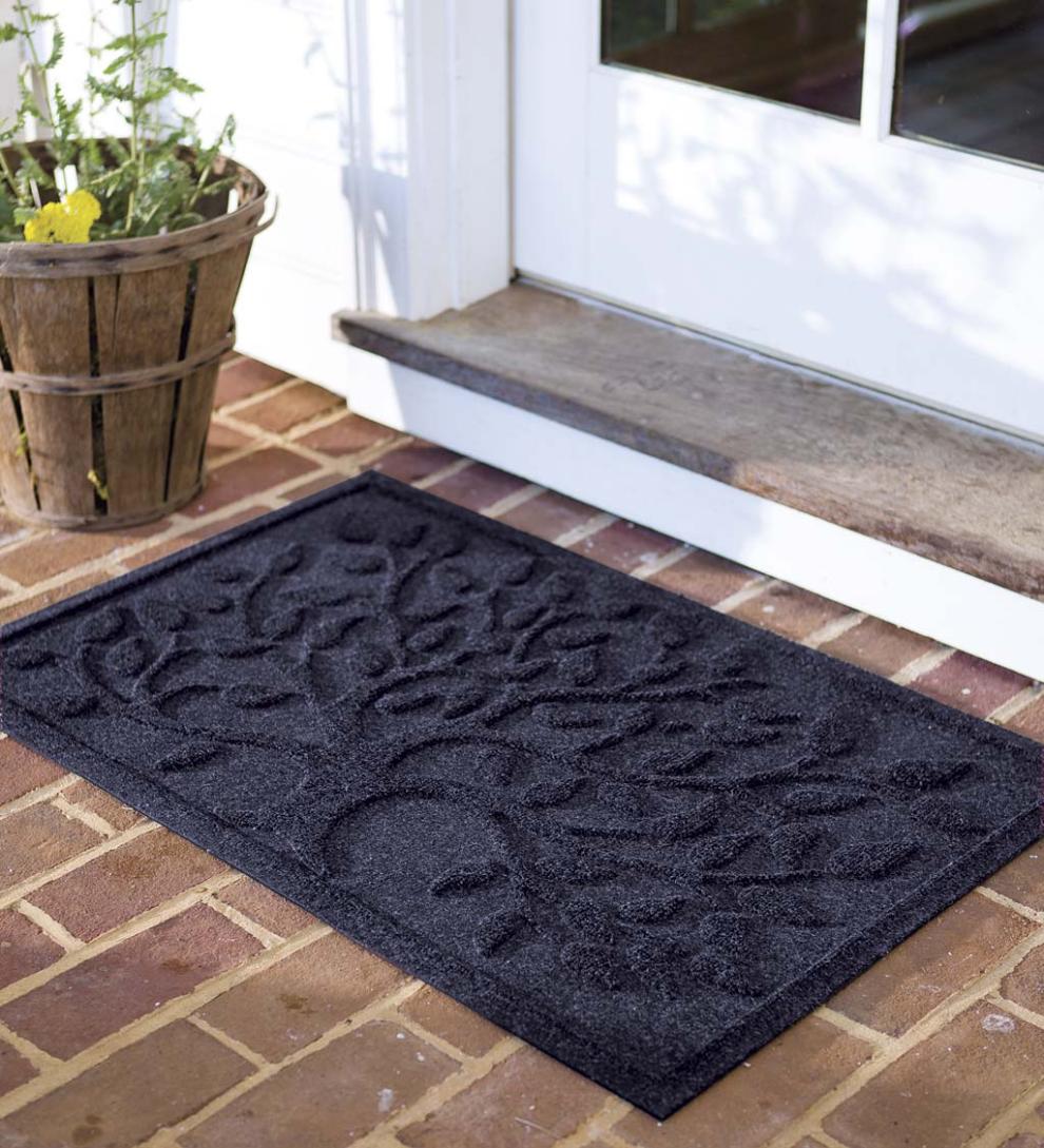 Plow &amp; Hearth Doormats | Indoor Living Waterhog Tree Of Life Doormat