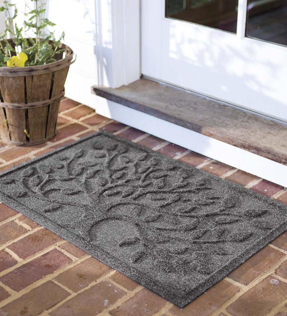 Plow &amp; Hearth Doormats | Indoor Living Waterhog Tree Of Life Doormat