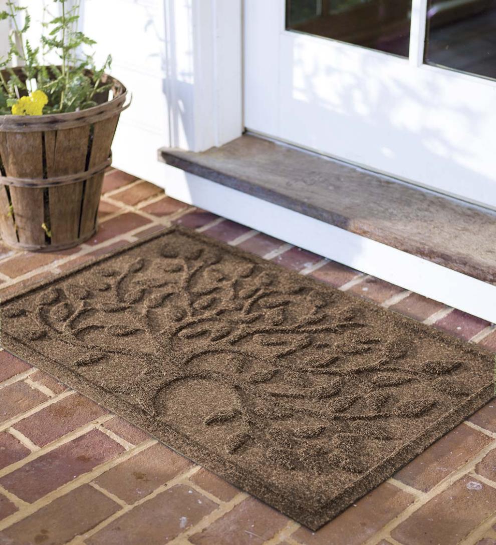 Plow &amp; Hearth Doormats | Indoor Living Waterhog Tree Of Life Doormat