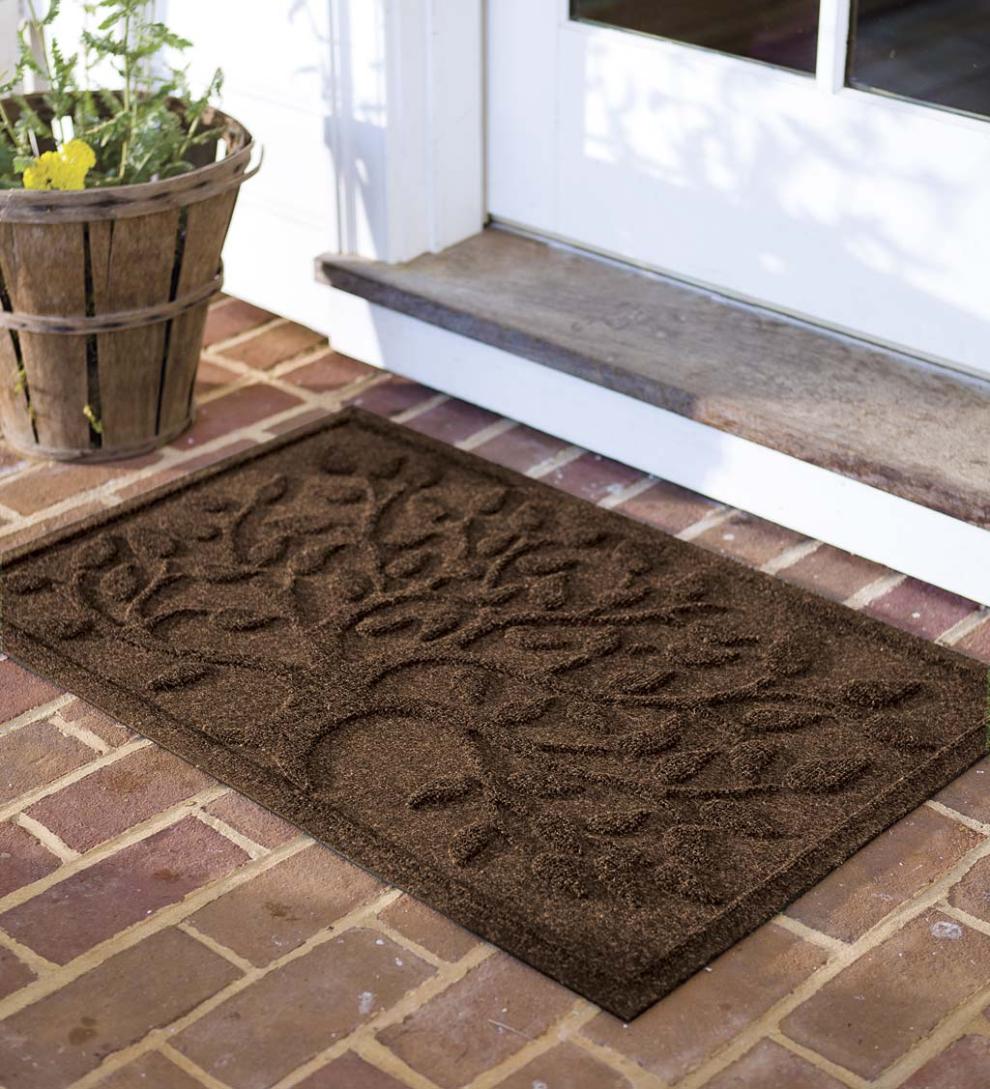 Plow &amp; Hearth Doormats | Indoor Living Waterhog Tree Of Life Doormat