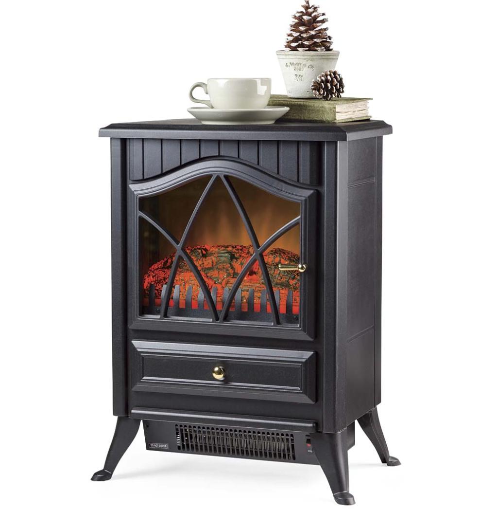 Plow &amp; Hearth Electric Fireplaces &amp; Stoves | Fireplace &amp; Hearth Compact Electric Stove - Black