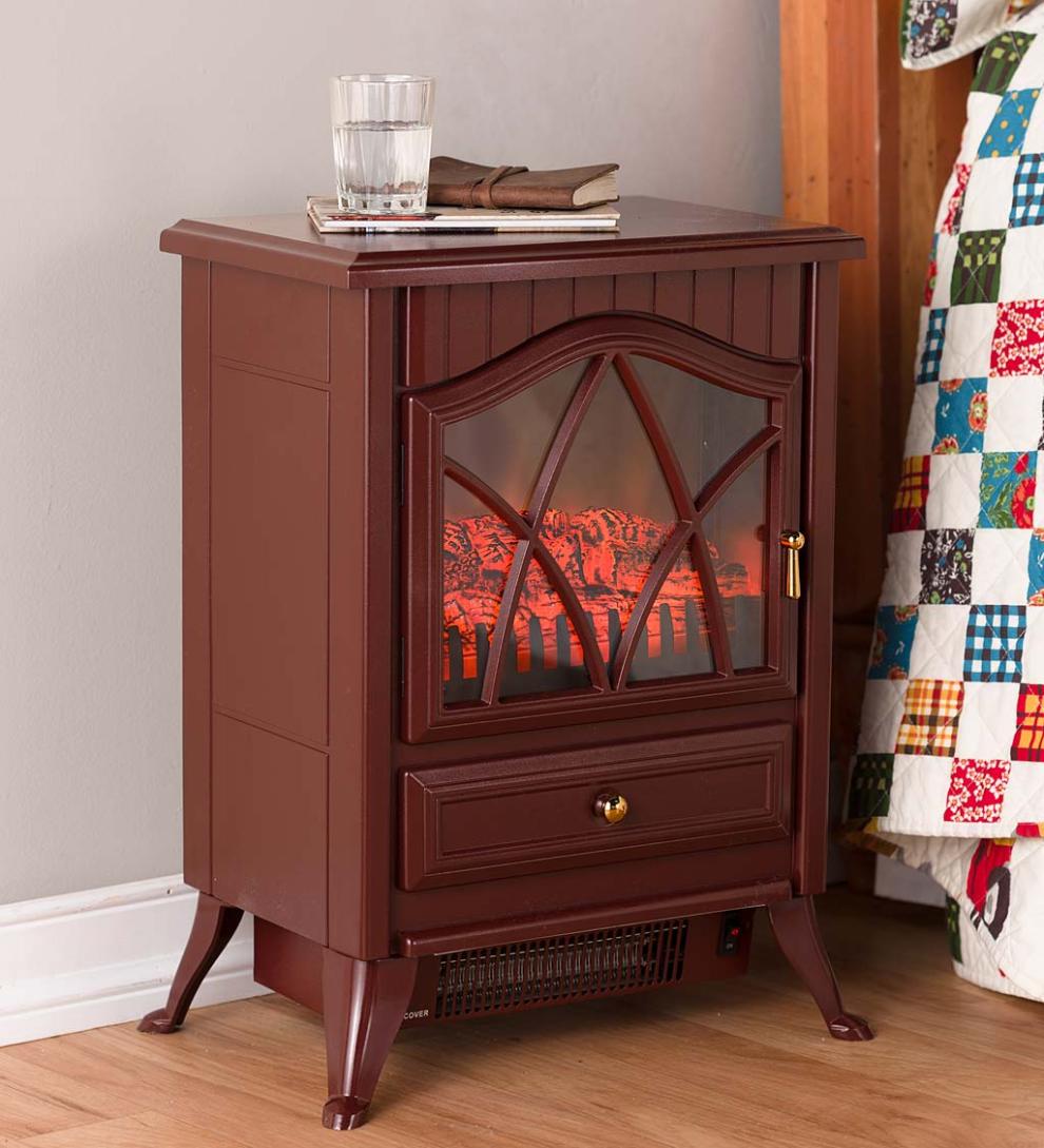 Plow &amp; Hearth Electric Fireplaces &amp; Stoves | Fireplace &amp; Hearth Compact Electric Stove - Black
