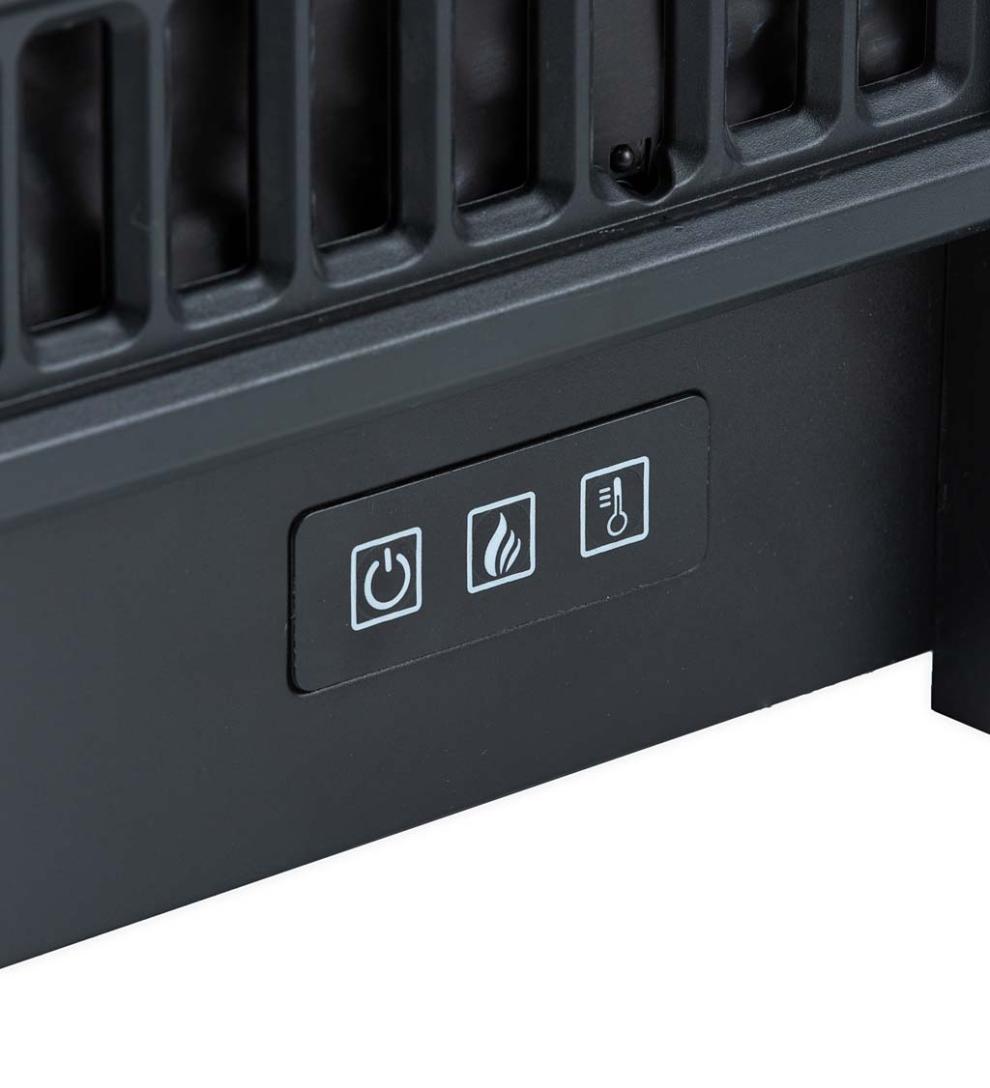 Plow &amp; Hearth Electric Fireplaces &amp; Stoves | Fireplace &amp; Hearth Electric Log Set With Adjustable Flame Settings And Remote Control - Oak