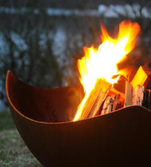 Plow &amp; Hearth Fire Pits | Fireplace &amp; Hearth American-Made Firepit Art Manta Ray Fire Pit