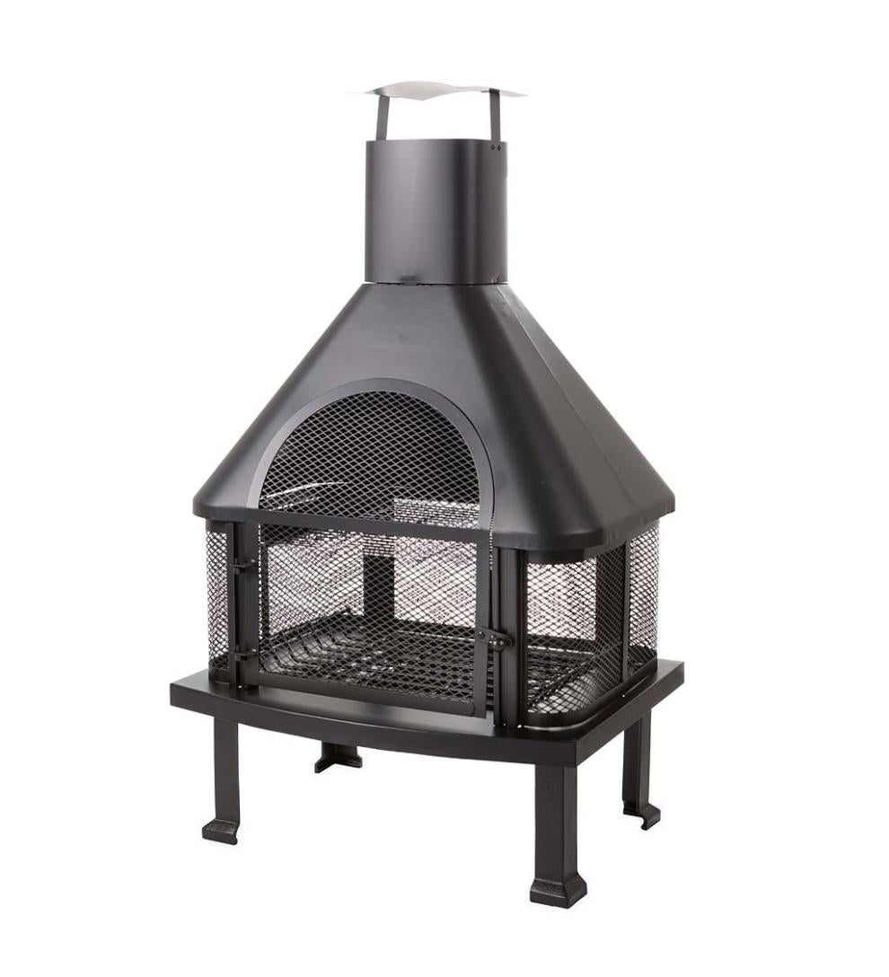 Plow &amp; Hearth Fire Pits | Fireplace &amp; Hearth Black Outdoor Firehouse