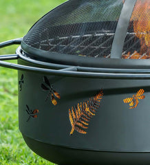 Plow &amp; Hearth Fire Pits | Fireplace &amp; Hearth Dragonfly Wood-Burning Fire Pit