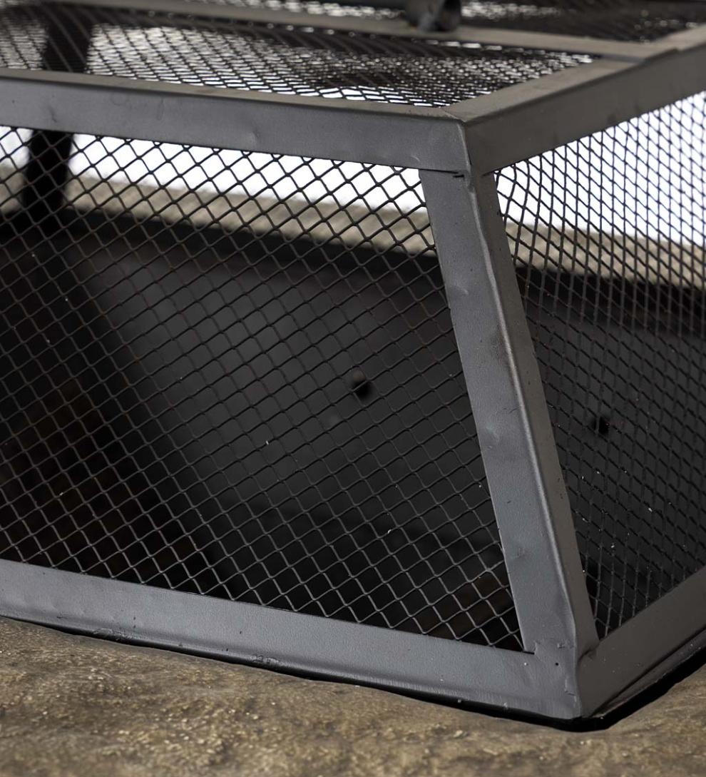 Plow &amp; Hearth Fire Pits | Fireplace &amp; Hearth Faux Stone Quarry Wood Burning Fire Pit