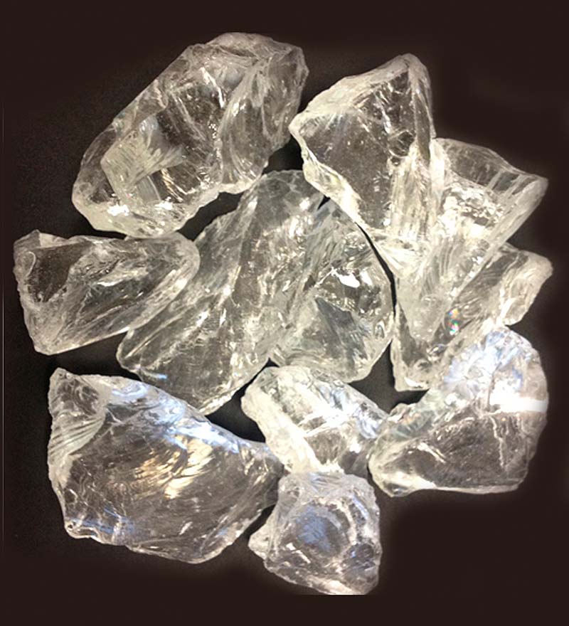 Plow &amp; Hearth Fire Pits | Fireplace &amp; Hearth Fire Glass, 10 Lbs. - Chestnut