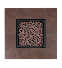 Plow &amp; Hearth Fire Pits | Fireplace &amp; Hearth Halifax Propane Gas Fire Pit With Tabletop Insert And Lava Rocks