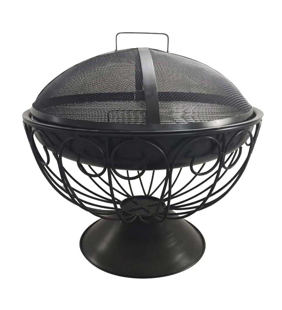 Plow &amp; Hearth Fire Pits | Fireplace &amp; Hearth Iron Swirl Fire Pit