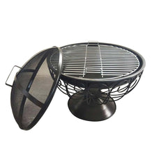 Plow &amp; Hearth Fire Pits | Fireplace &amp; Hearth Iron Swirl Fire Pit