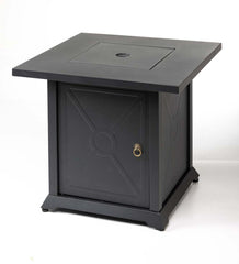 Plow &amp; Hearth Fire Pits | Fireplace &amp; Hearth Sandford Propane Gas Fire Pit With Tabletop Insert And Lava Rocks