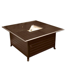 Plow &amp; Hearth Fire Pits | Fireplace &amp; Hearth Slatted Aluminum Propane Fire Pit