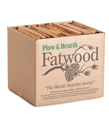 Plow &amp; Hearth Fire Starters &amp; Fatwood | Fireplace &amp; Hearth Cypher Fatwood Caddy With 4 Lbs. Fatwood