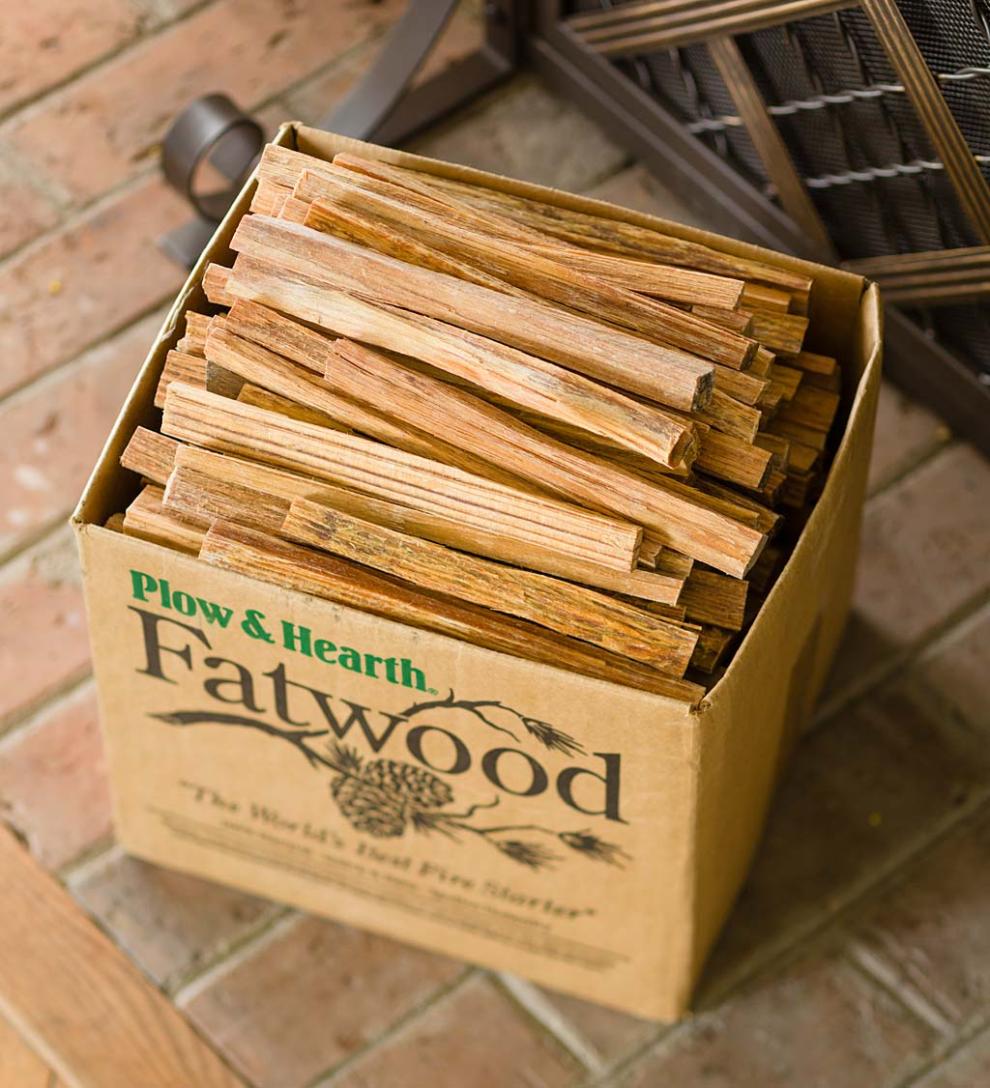 Plow &amp; Hearth Fire Starters &amp; Fatwood | Fireplace &amp; Hearth Fatwood Fire-Starter Pre-Split Kindling