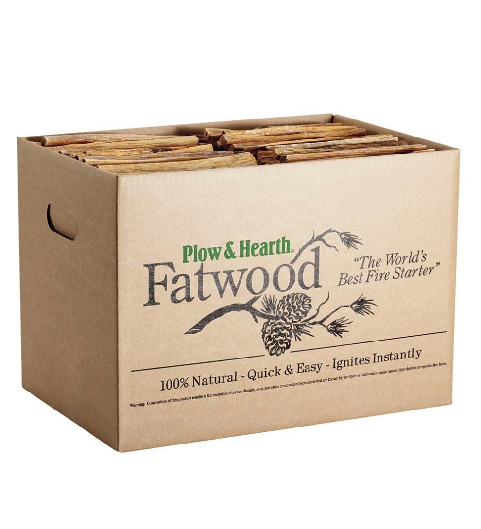Plow &amp; Hearth Fire Starters &amp; Fatwood | Fireplace &amp; Hearth Fatwood Fire-Starter Pre-Split Kindling