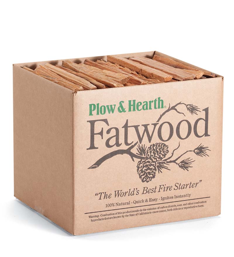Plow &amp; Hearth Fire Starters &amp; Fatwood | Fireplace &amp; Hearth Fatwood Fire-Starter Pre-Split Kindling
