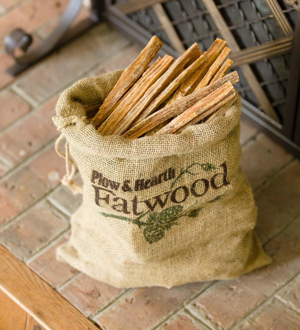Plow &amp; Hearth Fire Starters &amp; Fatwood | Fireplace &amp; Hearth Fatwood Fire-Starter Pre-Split Kindling