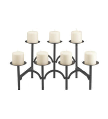Plow &amp; Hearth Fireplace Candelabras | Fireplace &amp; Hearth Iron Two-Tiered Fireplace Candelabra - Black