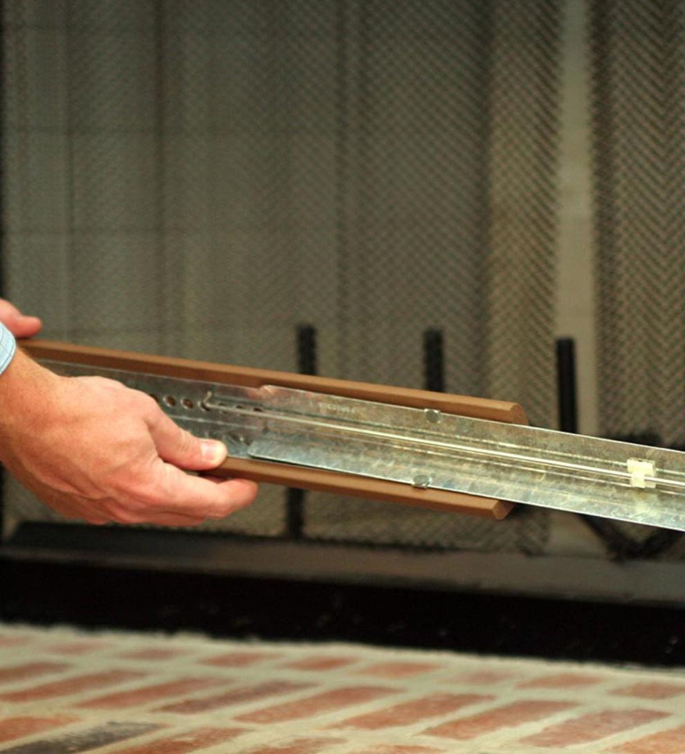 Plow &amp; Hearth Fireplace Cleaning &amp; Maintenance | Fireplace &amp; Hearth Flame-Resistant Metal Backed Hearth Guard - Black