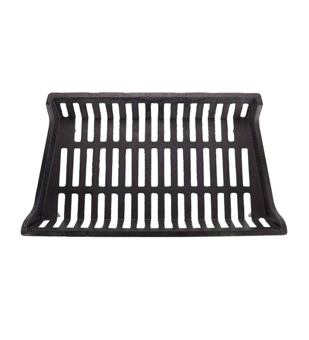 Plow &amp; Hearth Fireplace Grates &amp; Firebacks | Fireplace &amp; Hearth 1-Piece Cast Flat-Bottom Fireplace Grate