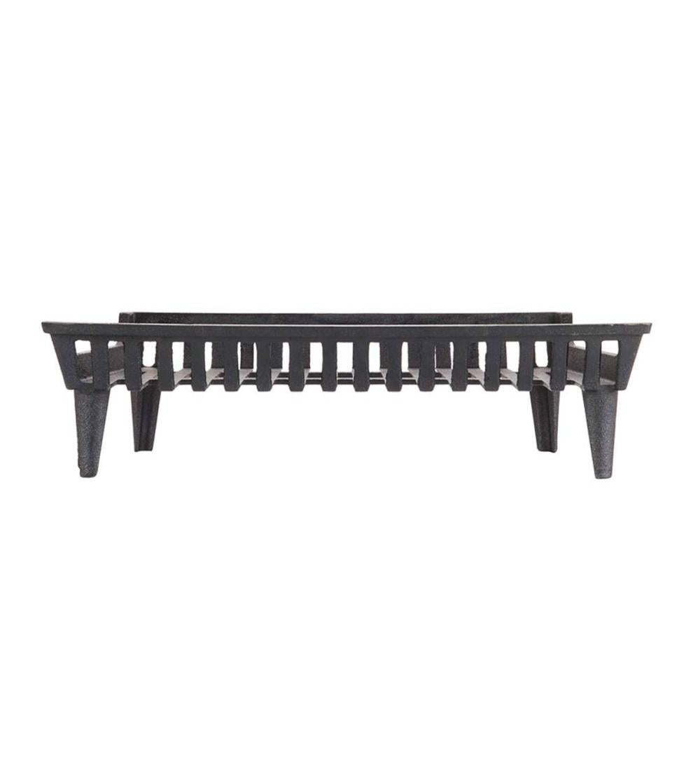 Plow &amp; Hearth Fireplace Grates &amp; Firebacks | Fireplace &amp; Hearth 1-Piece Cast Flat-Bottom Fireplace Grate