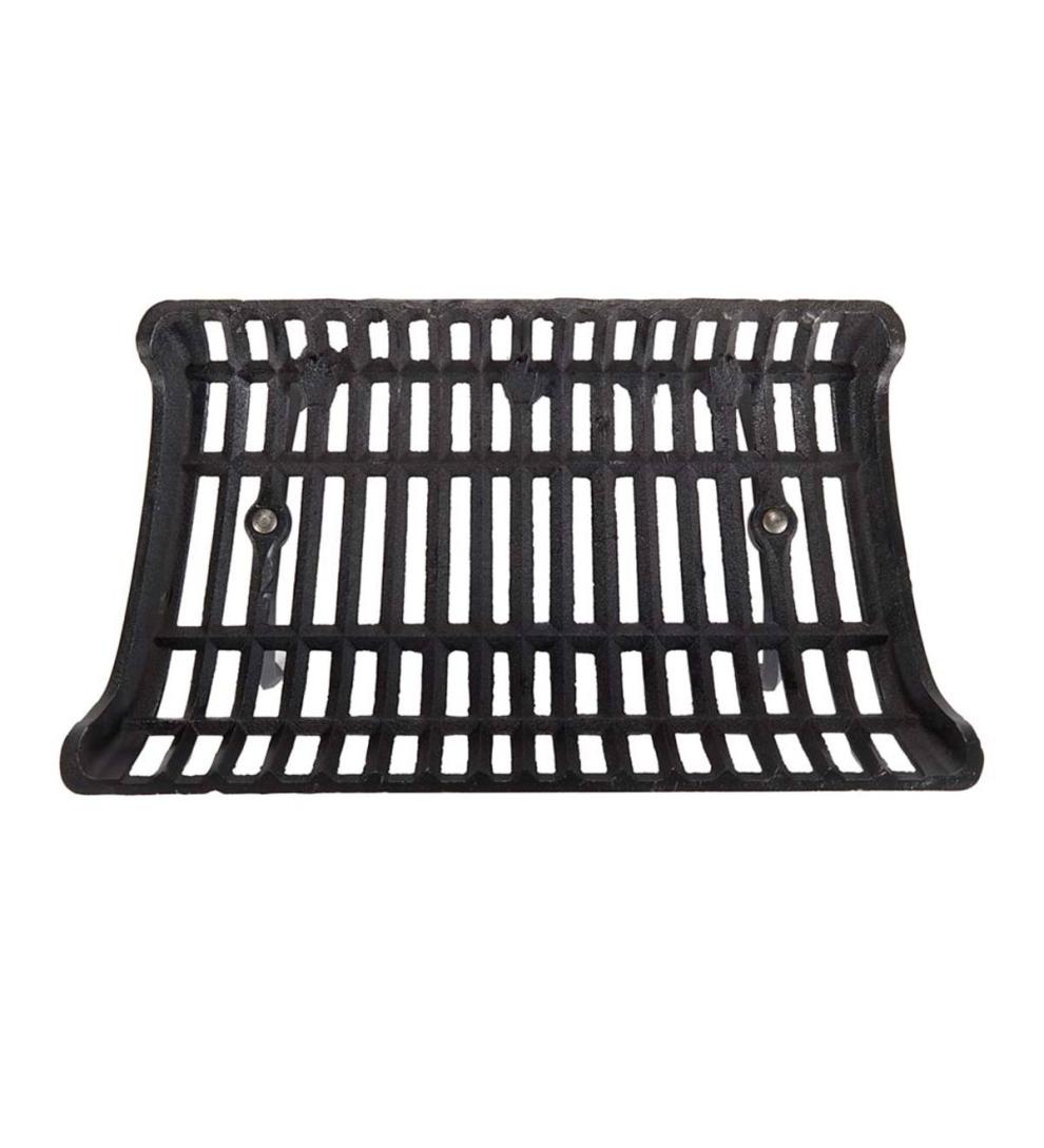 Plow &amp; Hearth Fireplace Grates &amp; Firebacks | Fireplace &amp; Hearth Cast Iron Basket Self-Feeding Fireplace Grate
