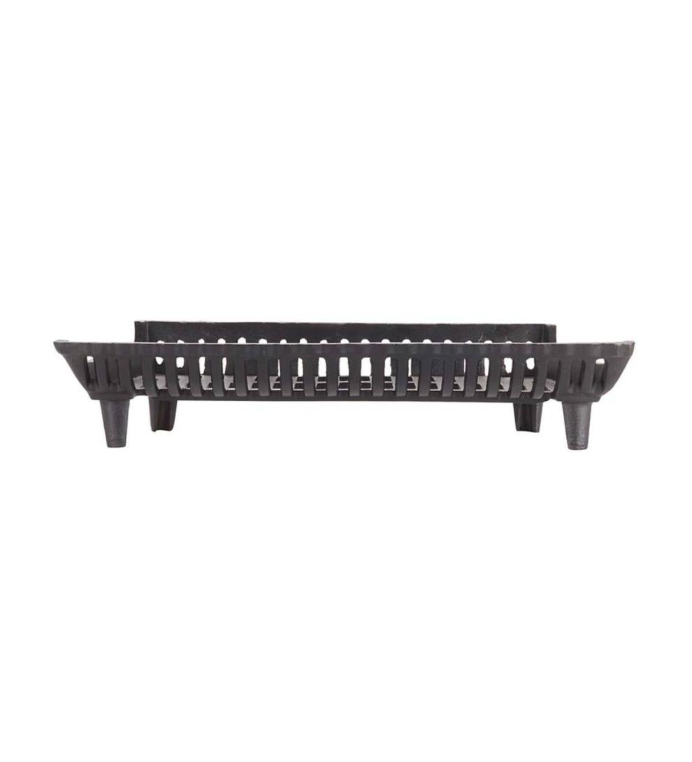 Plow &amp; Hearth Fireplace Grates &amp; Firebacks | Fireplace &amp; Hearth Cast Iron Franklin Self-Feeding Fireplace Grate