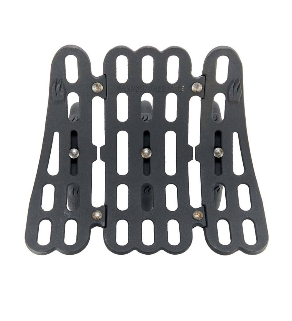 Plow &amp; Hearth Fireplace Grates &amp; Firebacks | Fireplace &amp; Hearth Cast Iron Log Basket Sampson Fireplace Grate