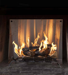 Plow &amp; Hearth Fireplace Grates &amp; Firebacks | Fireplace &amp; Hearth Stainless Fireplace Reflectors