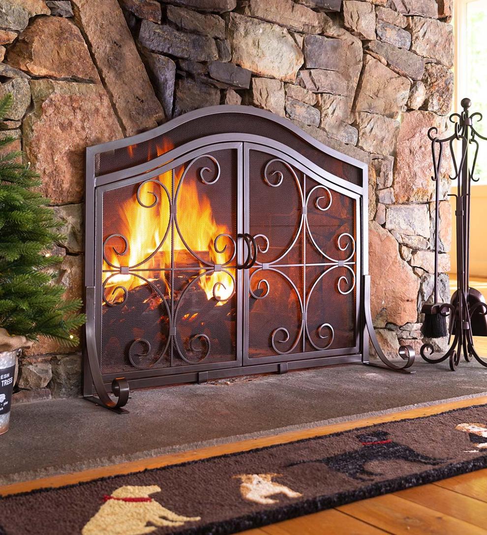 Plow &amp; Hearth Fireplace &amp; Mantel Décor | Fireplace &amp; Hearth All Dogs Hooked Wool Hearth Runner