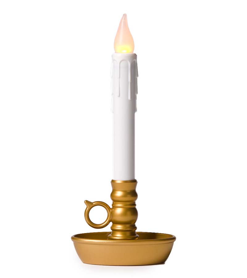 Plow &amp; Hearth Fireplace &amp; Mantel Décor | Fireplace &amp; Hearth Battery-Operated Colonial Window Candles