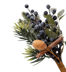 Plow &amp; Hearth Fireplace &amp; Mantel Décor | Fireplace &amp; Hearth Frosted Blueberry Holiday Spray Pick