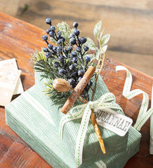 Plow &amp; Hearth Fireplace &amp; Mantel Décor | Fireplace &amp; Hearth Frosted Blueberry Holiday Spray Pick