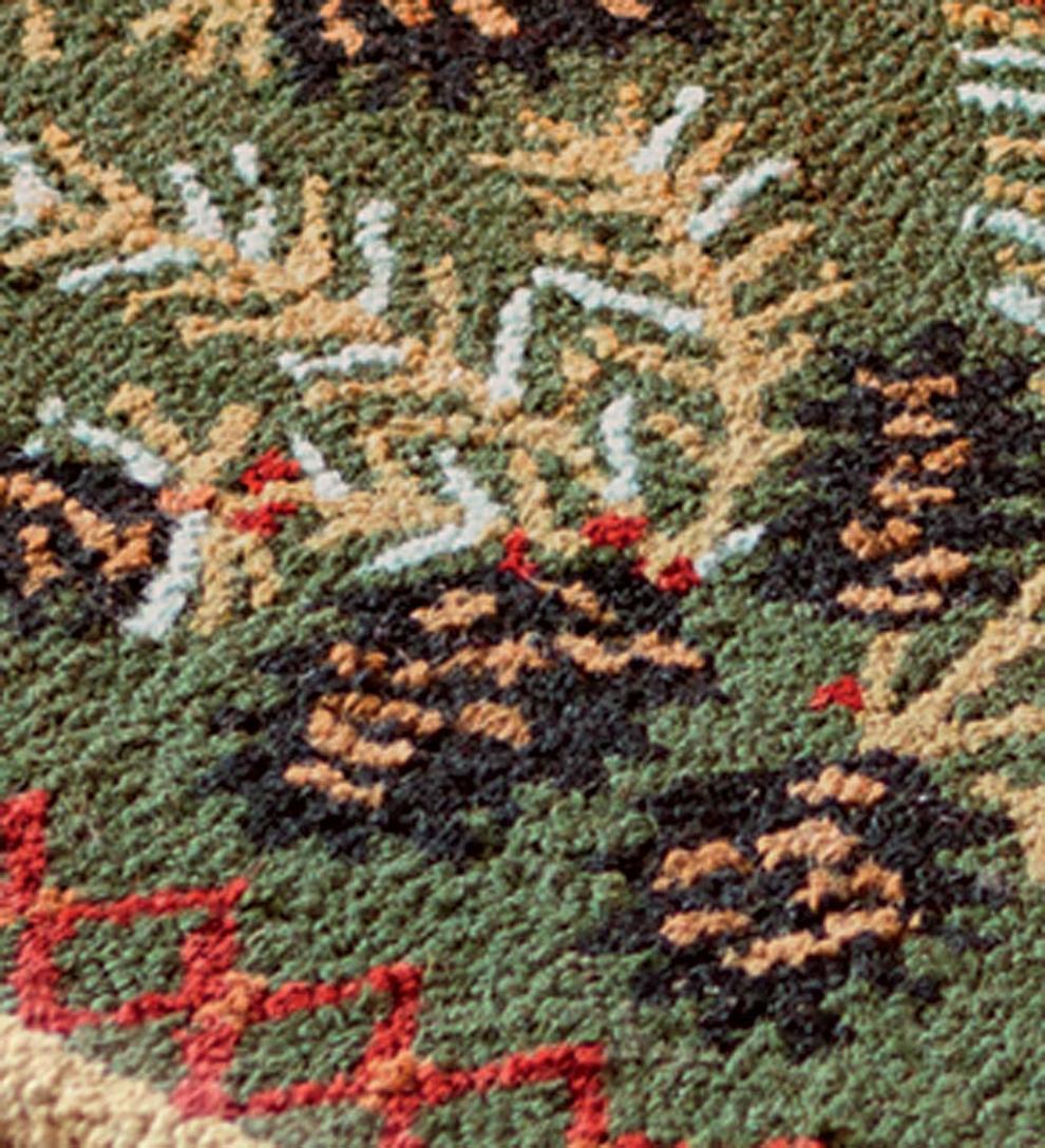 Plow &amp; Hearth Fireplace &amp; Mantel Décor | Fireplace &amp; Hearth Hooked Wool Pine Cone Rug