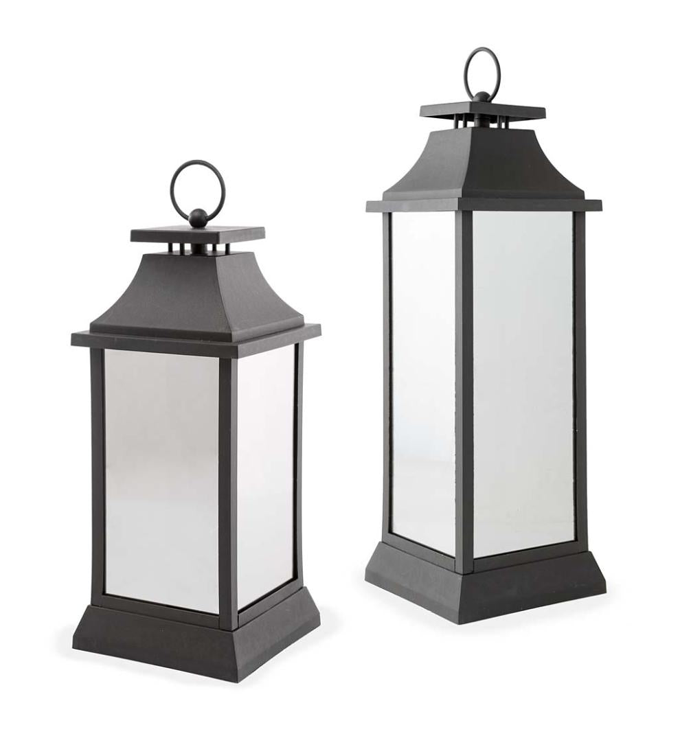 Plow &amp; Hearth Fireplace &amp; Mantel Décor | Fireplace &amp; Hearth Indoor/Outdoor Firefly Lantern With Twinkling Led Lights