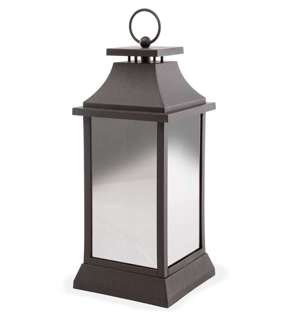 Plow &amp; Hearth Fireplace &amp; Mantel Décor | Fireplace &amp; Hearth Indoor/Outdoor Firefly Lantern With Twinkling Led Lights