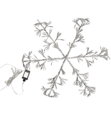 Plow &amp; Hearth Fireplace &amp; Mantel Décor | Fireplace &amp; Hearth Oversized Electric Lighted Snowflake Holiday Decoration