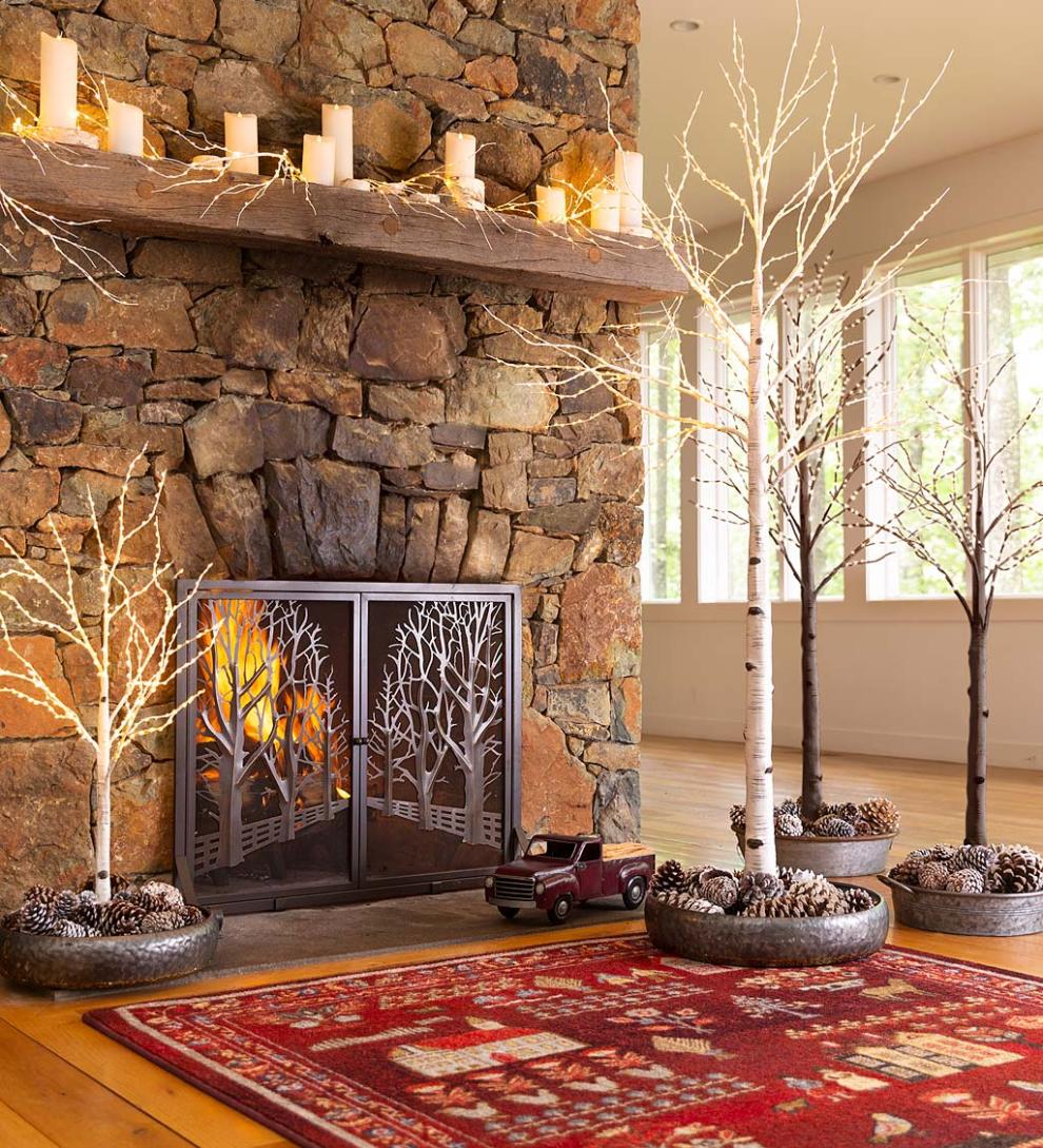 Plow &amp; Hearth Fireplace &amp; Mantel Décor | Fireplace &amp; Hearth Red Metal Pickup Truck With 5 Lbs. Fatwood