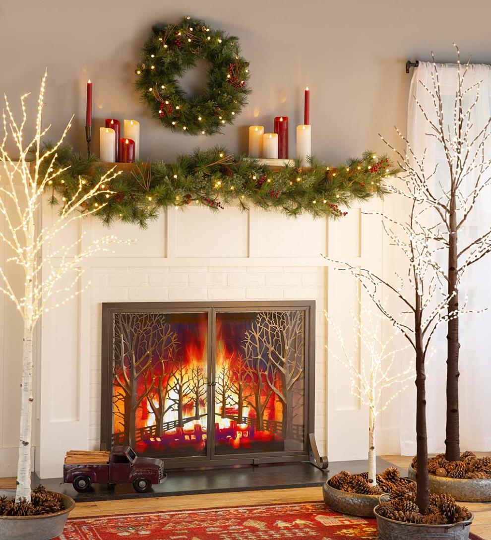 Plow &amp; Hearth Fireplace &amp; Mantel Décor | Fireplace &amp; Hearth Red Metal Pickup Truck With 5 Lbs. Fatwood