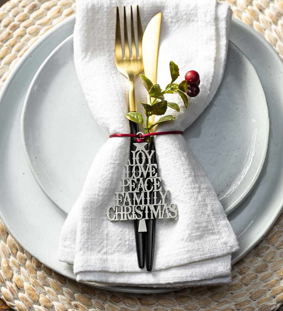 Plow &amp; Hearth Fireplace &amp; Mantel Décor | Fireplace &amp; Hearth Solid Pewter Christmas Tree Ornament - 2021