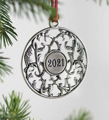 Plow &amp; Hearth Fireplace &amp; Mantel Décor | Fireplace &amp; Hearth Solid Pewter Christmas Tree Ornament - 2021