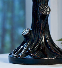 Plow &amp; Hearth Fireplace &amp; Mantel Décor | Fireplace &amp; Hearth Tiffany-Style Stained Glass Cardinal Accent Lamp