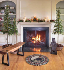 Plow &amp; Hearth Fireplace &amp; Mantel Décor | Fireplace &amp; Hearth Woodland Flameless Led Candles With Timer, Set Of 3